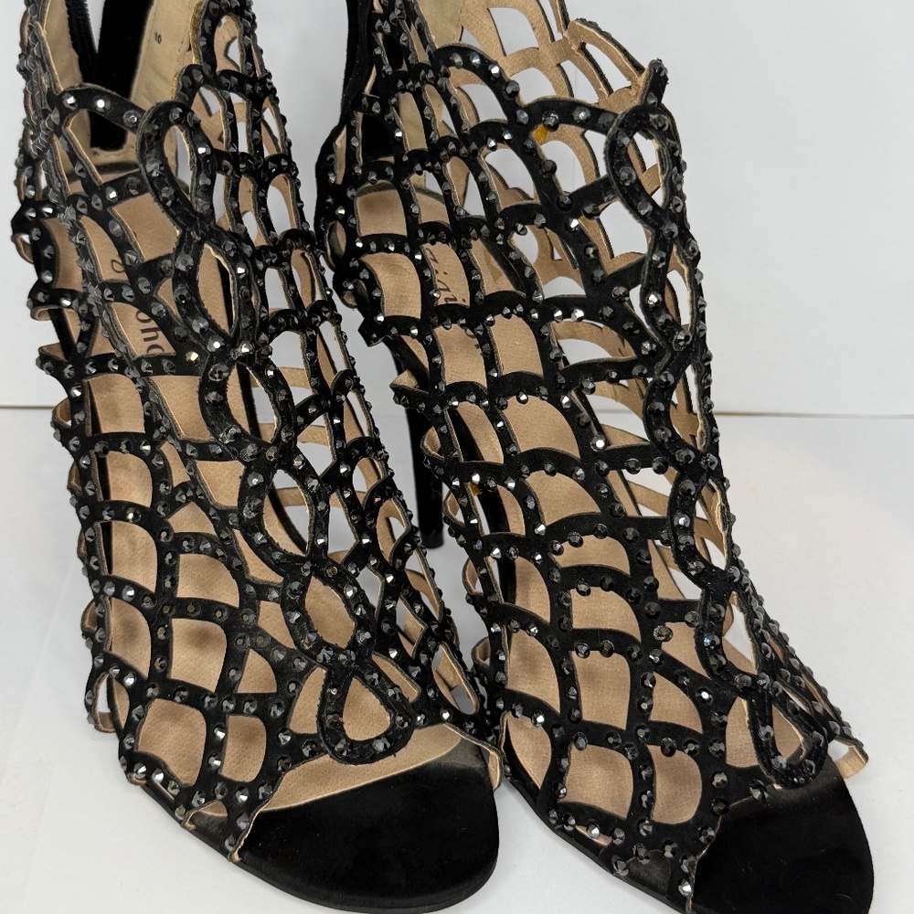 Zigisoho Rhinestone Heels for women - 10